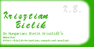 krisztian bielik business card